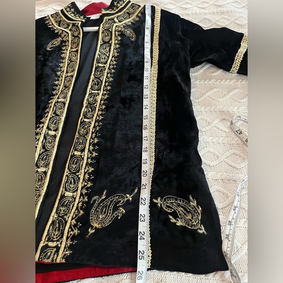 Soft surroundings Elegant Black and Gold Women's Jacket Size Small Runs Large - Picture 12 of 16